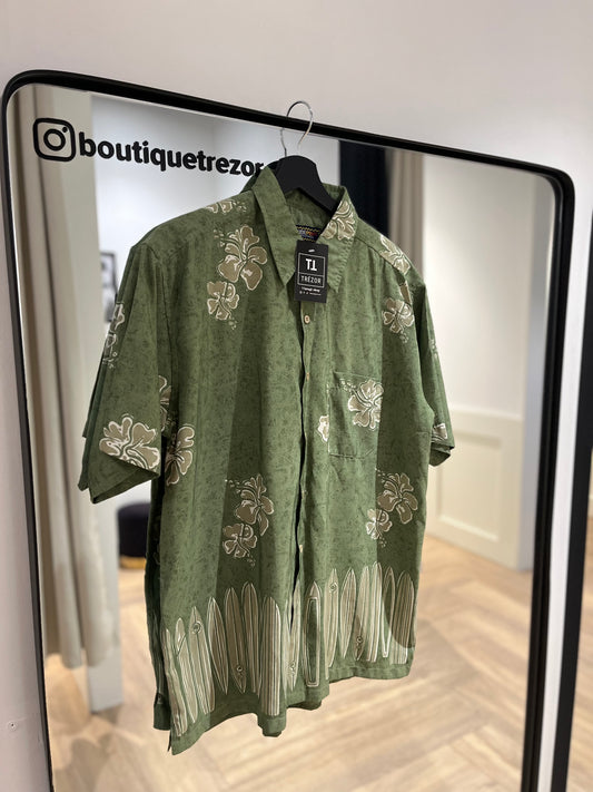 Chemise vintage à fleurs XL