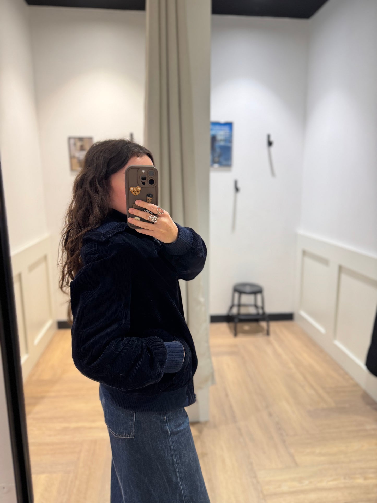 Veste bomber en velours XS