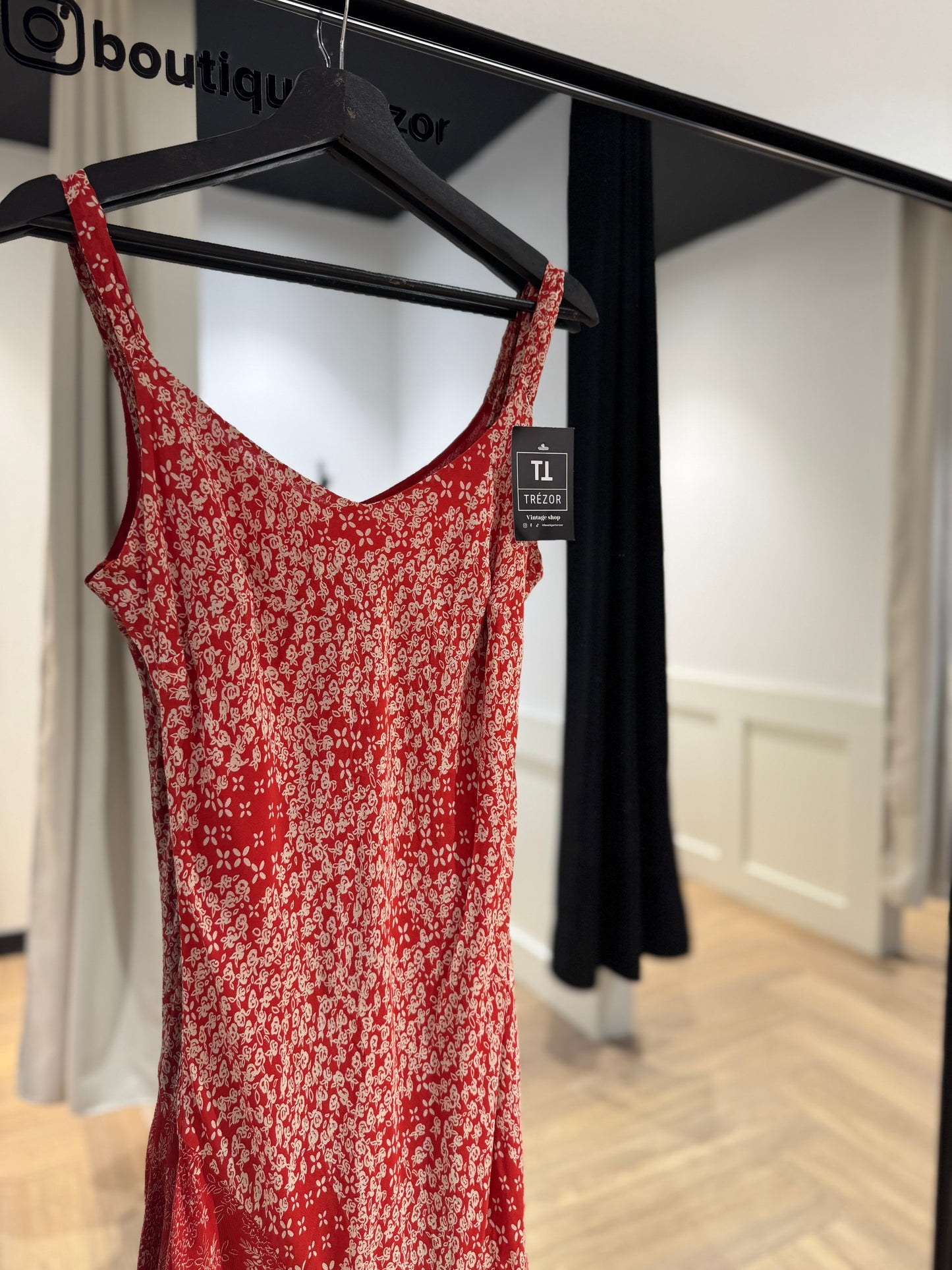 Robe longue à motifs M