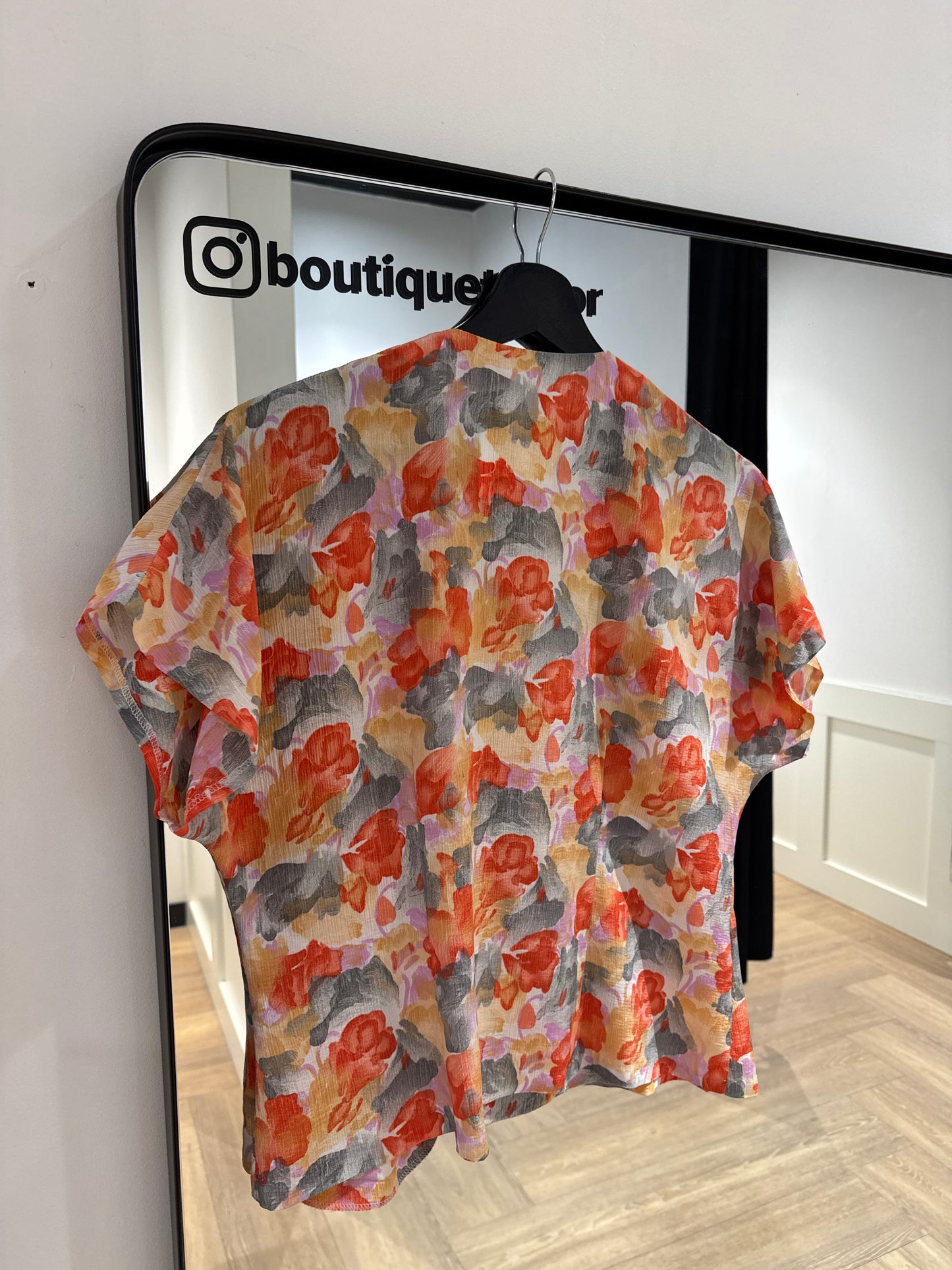 Blouse vintage à fleurs M