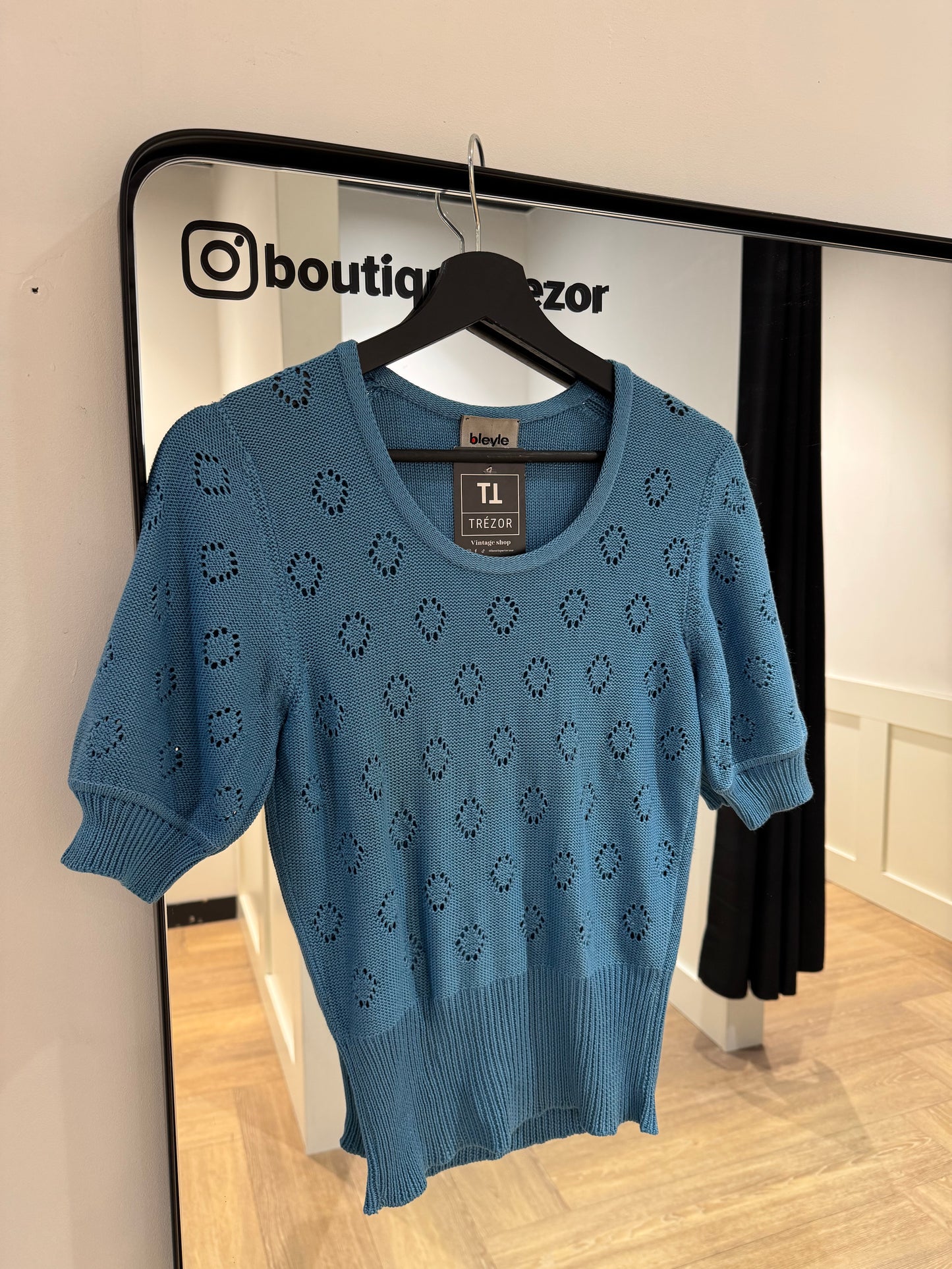 Top en maille vintage S