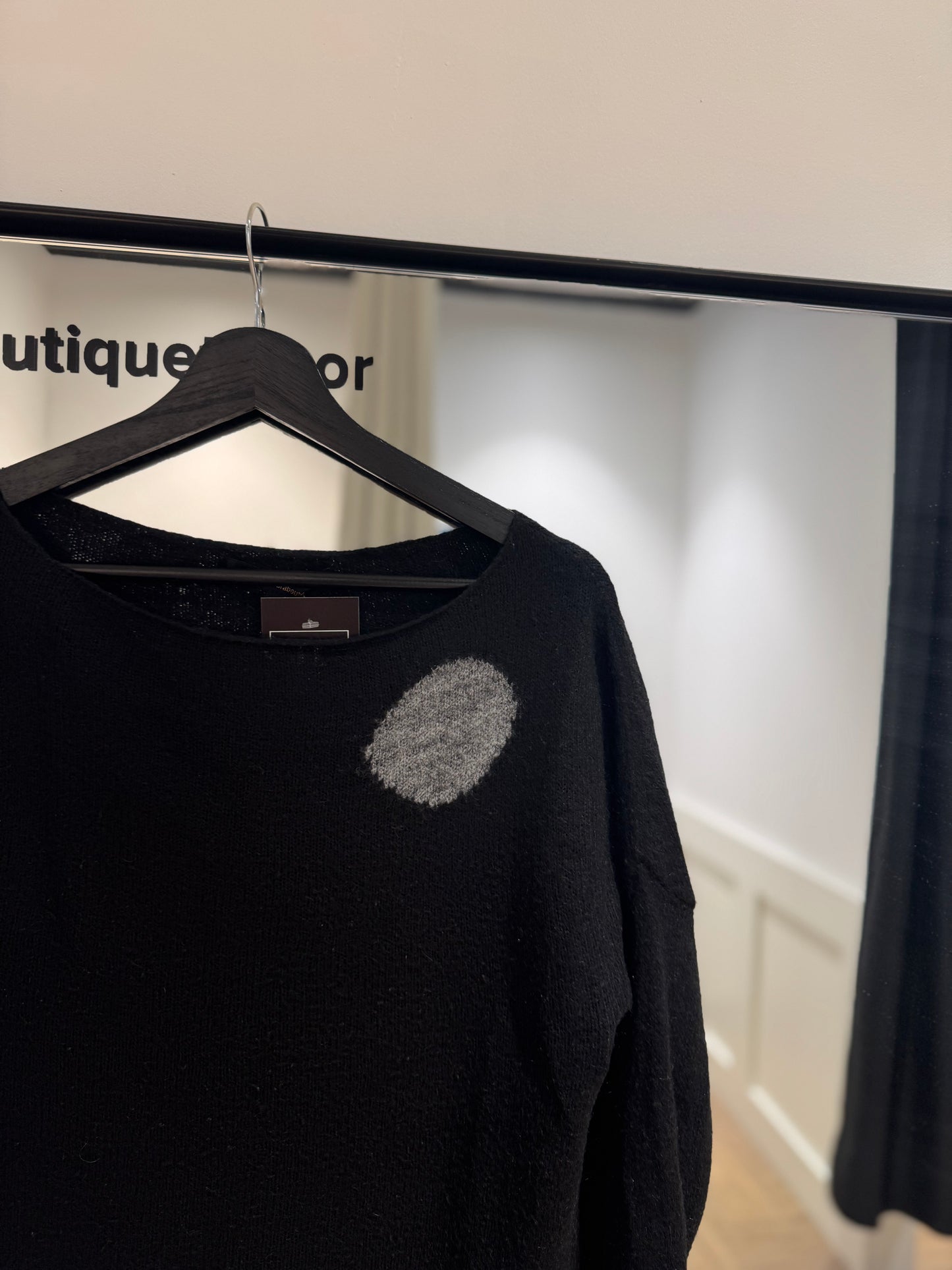 Pull en laine à pois S