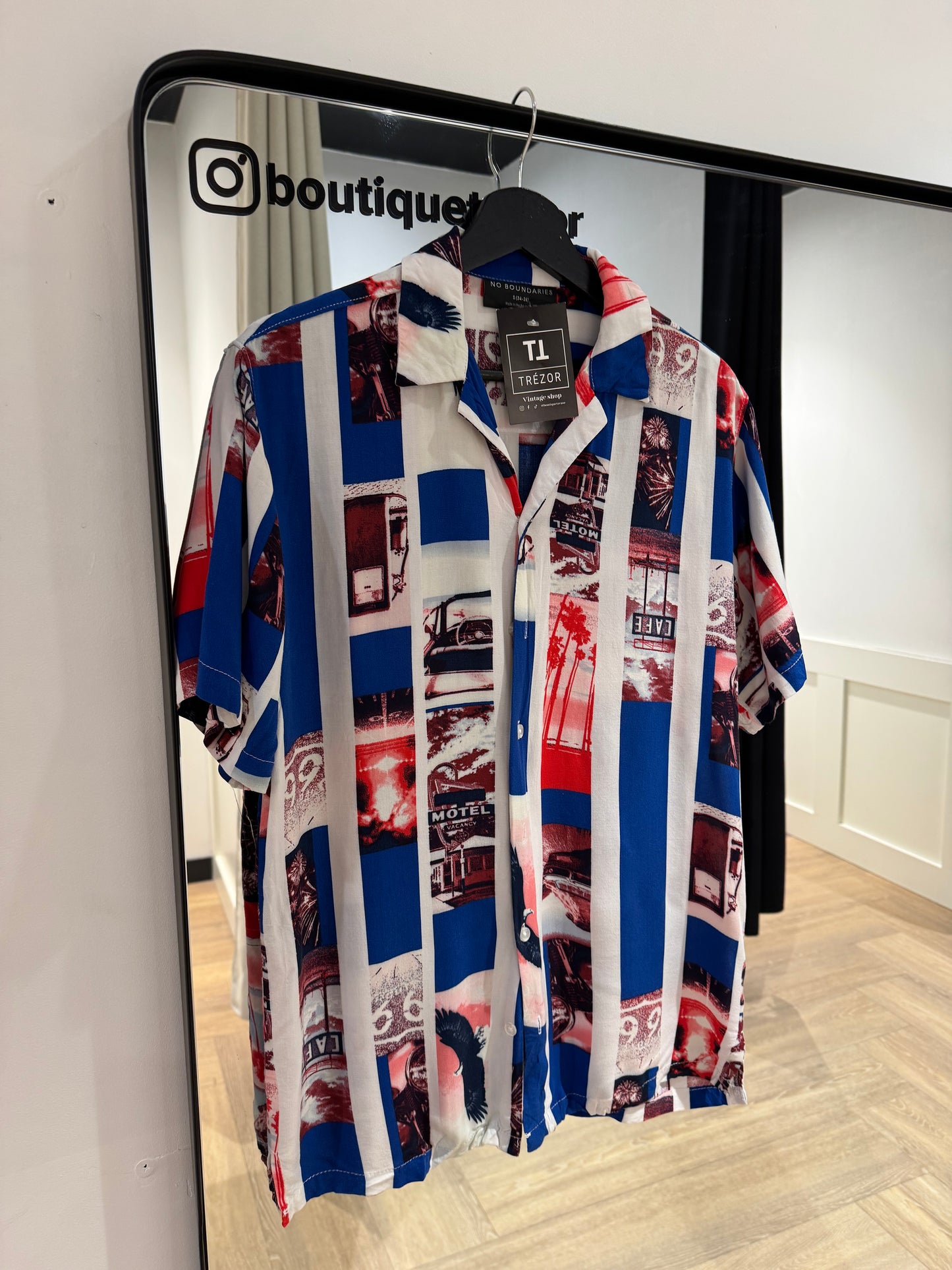 Chemise d’été à motifs Homme S