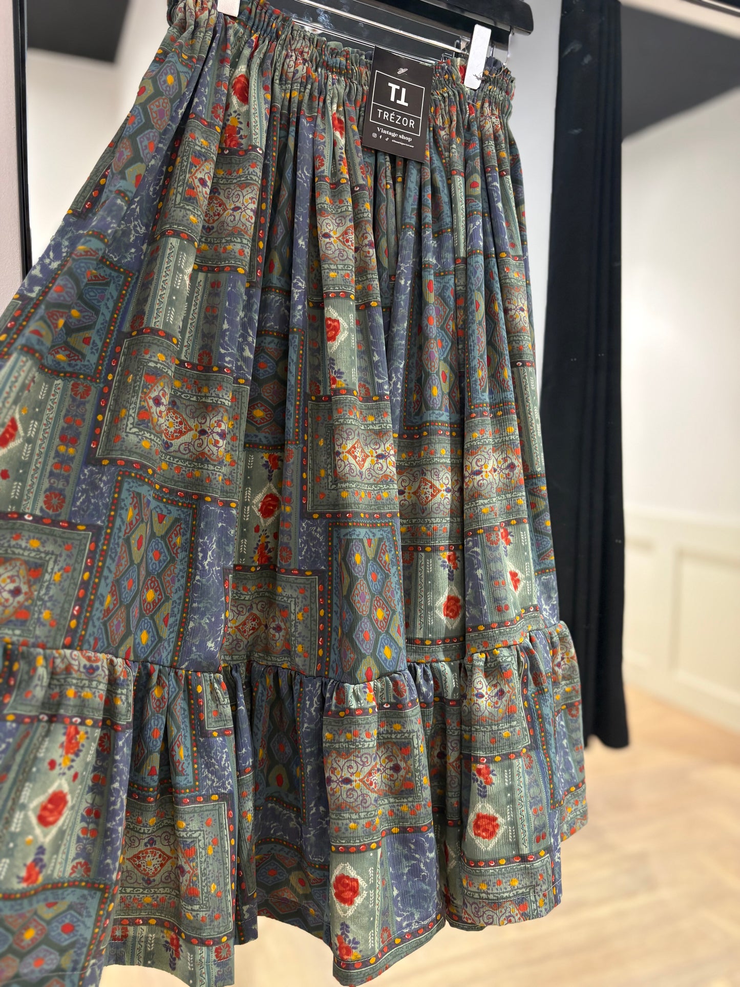 Jupe longue à motifs M