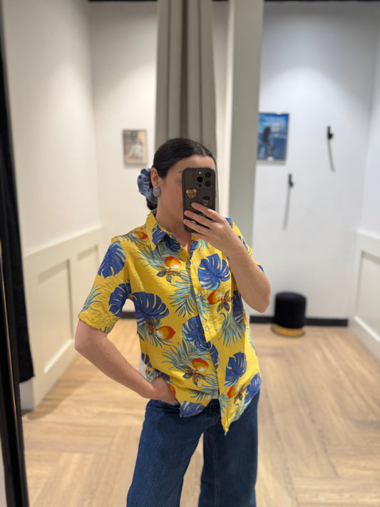 Chemise à fleurs hawaïennes S/M