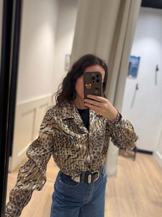 Blouse à motifs animaliers S