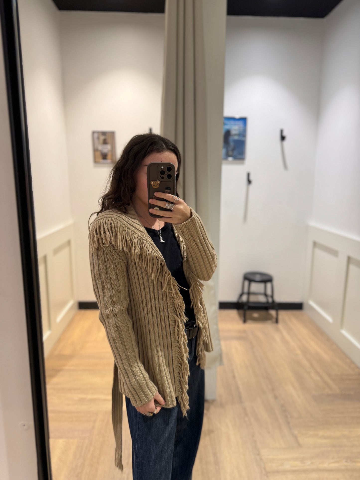 Cardigan à franges S/M