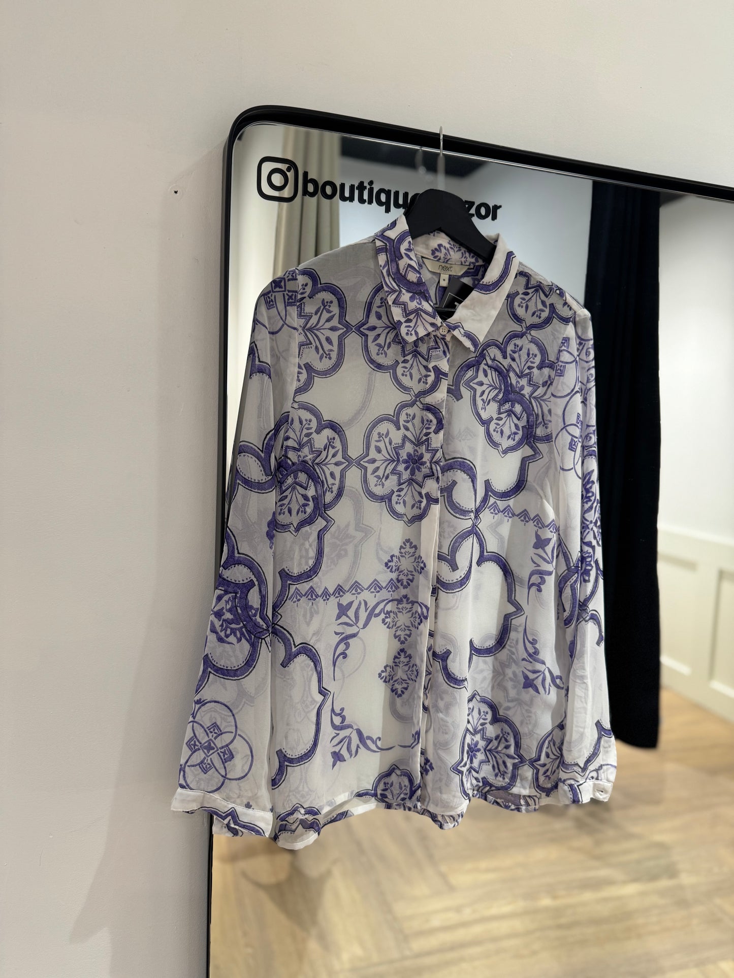 Blouse fluide à motifs L
