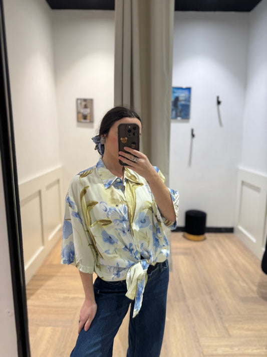 Blouse à fleurs 2XL