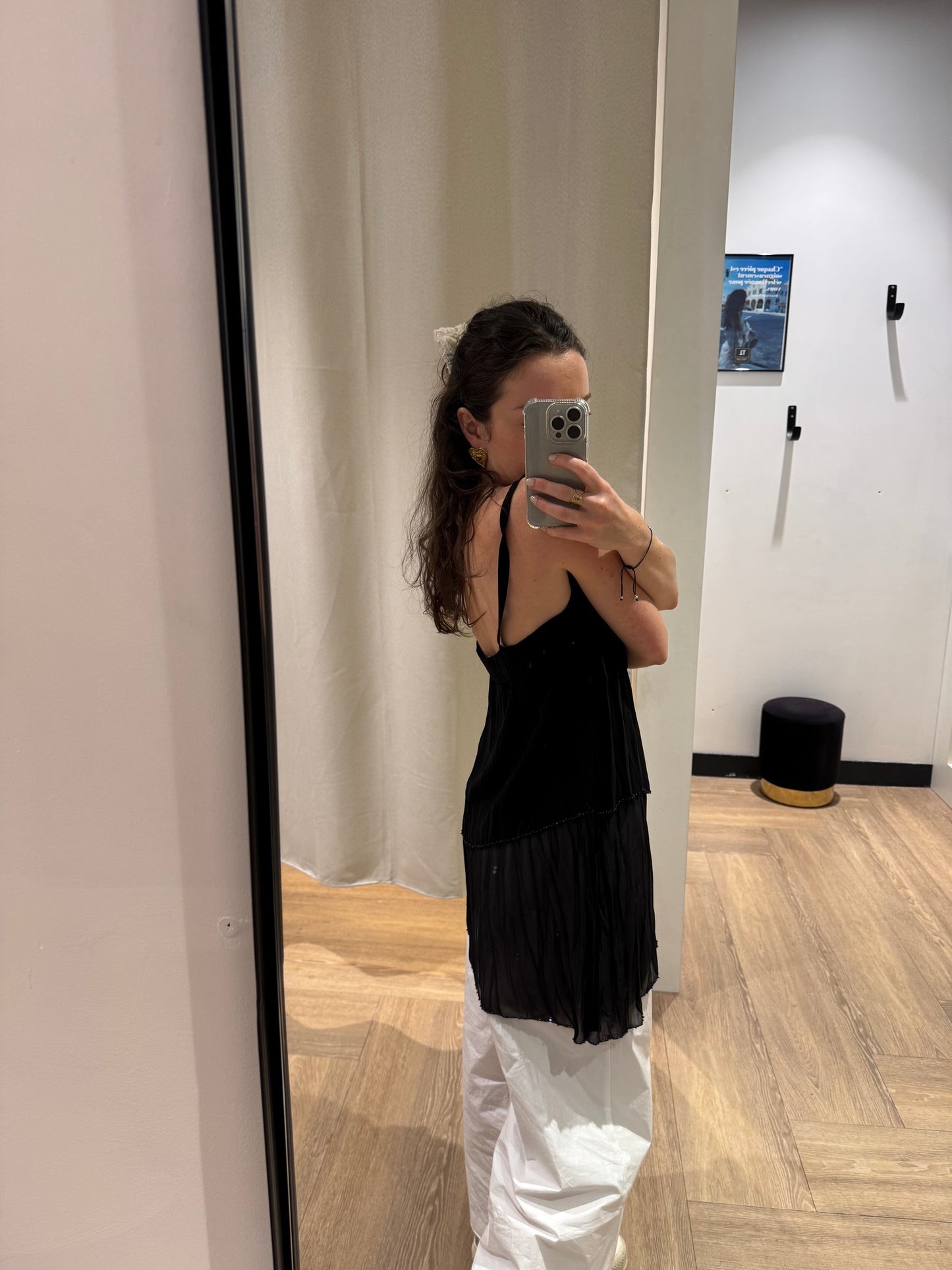 Top débardeur vintage noir M
