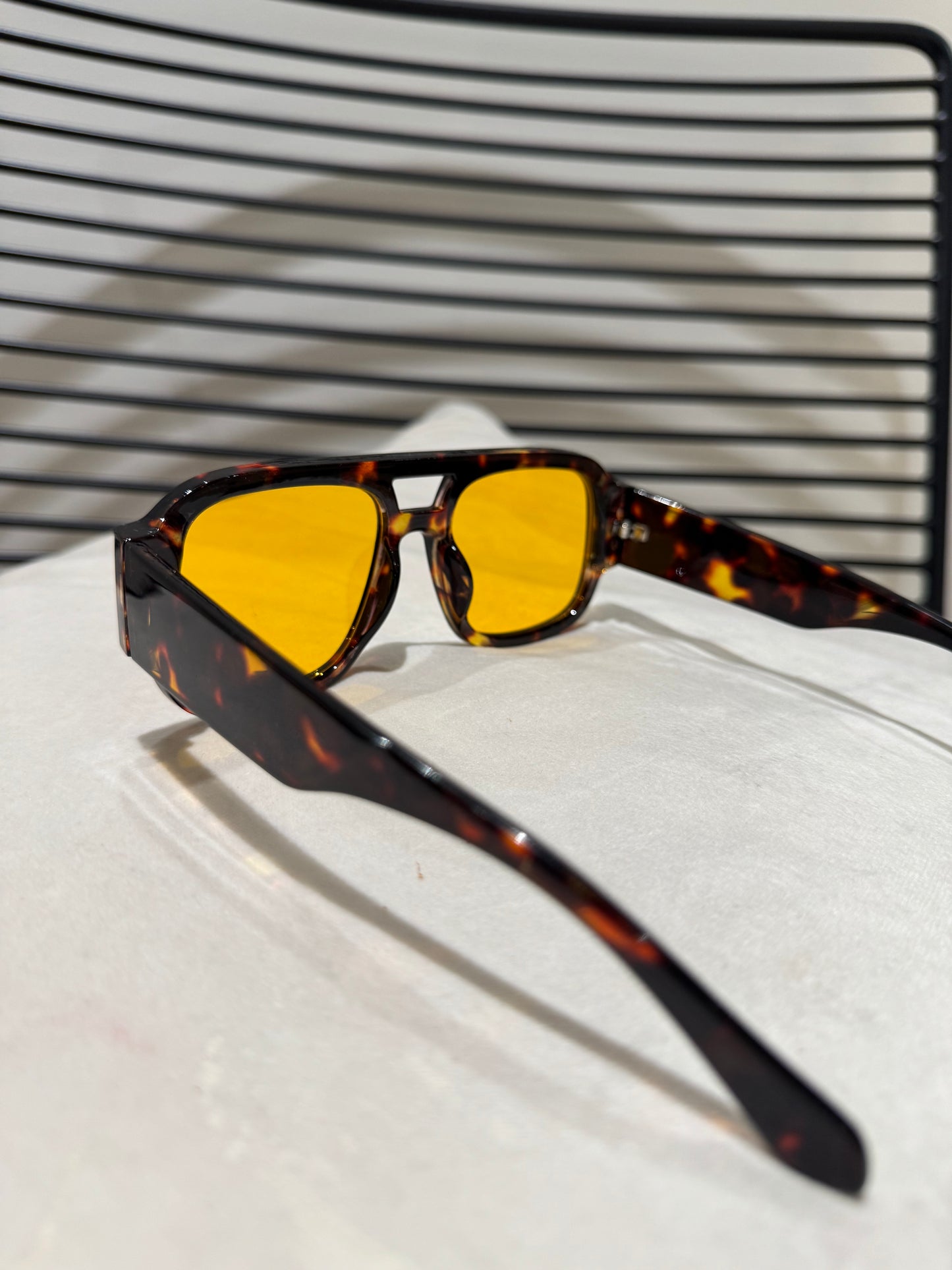 Lunettes de soleil écaille marron