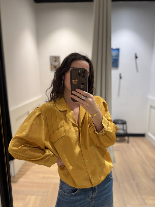 Blouse satinée vintage M