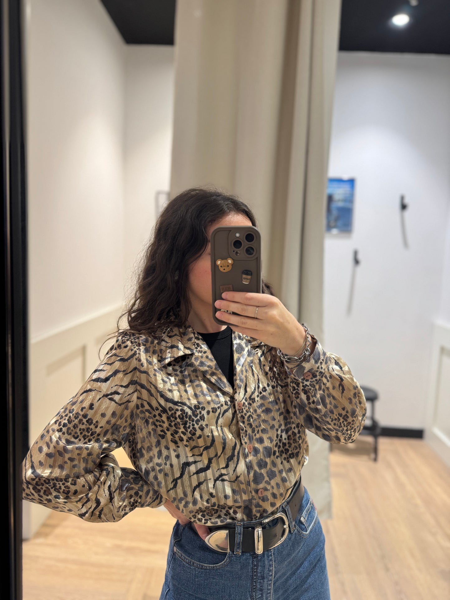 Blouse à motifs animaliers S
