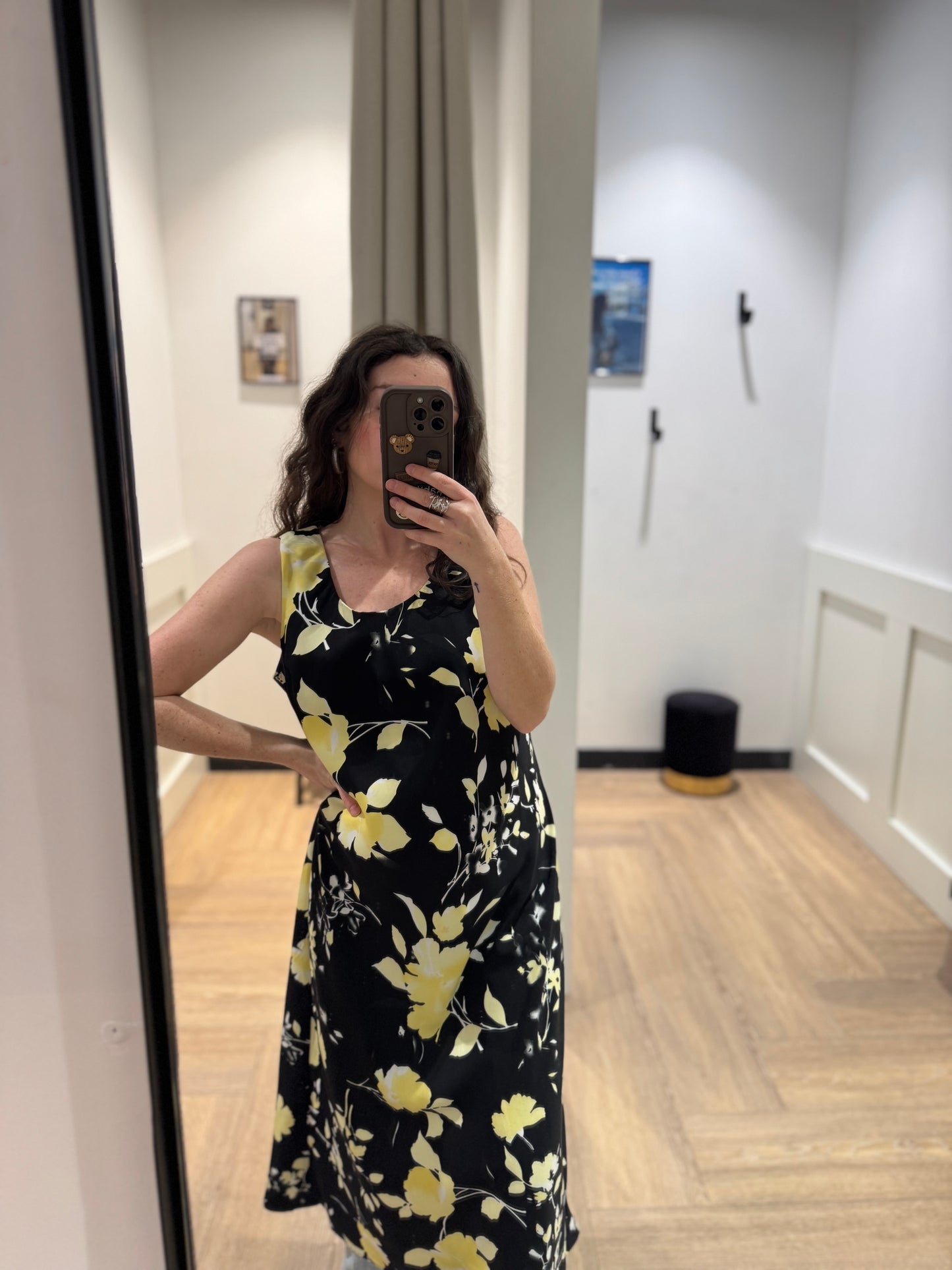 Robe longue à fleurs S