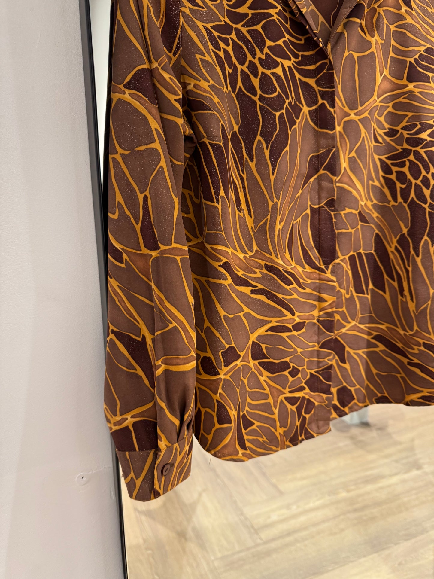 Blouse vintage à motifs M/L