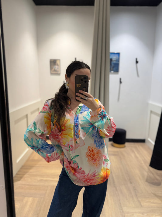 Blouse à fleurs S/M