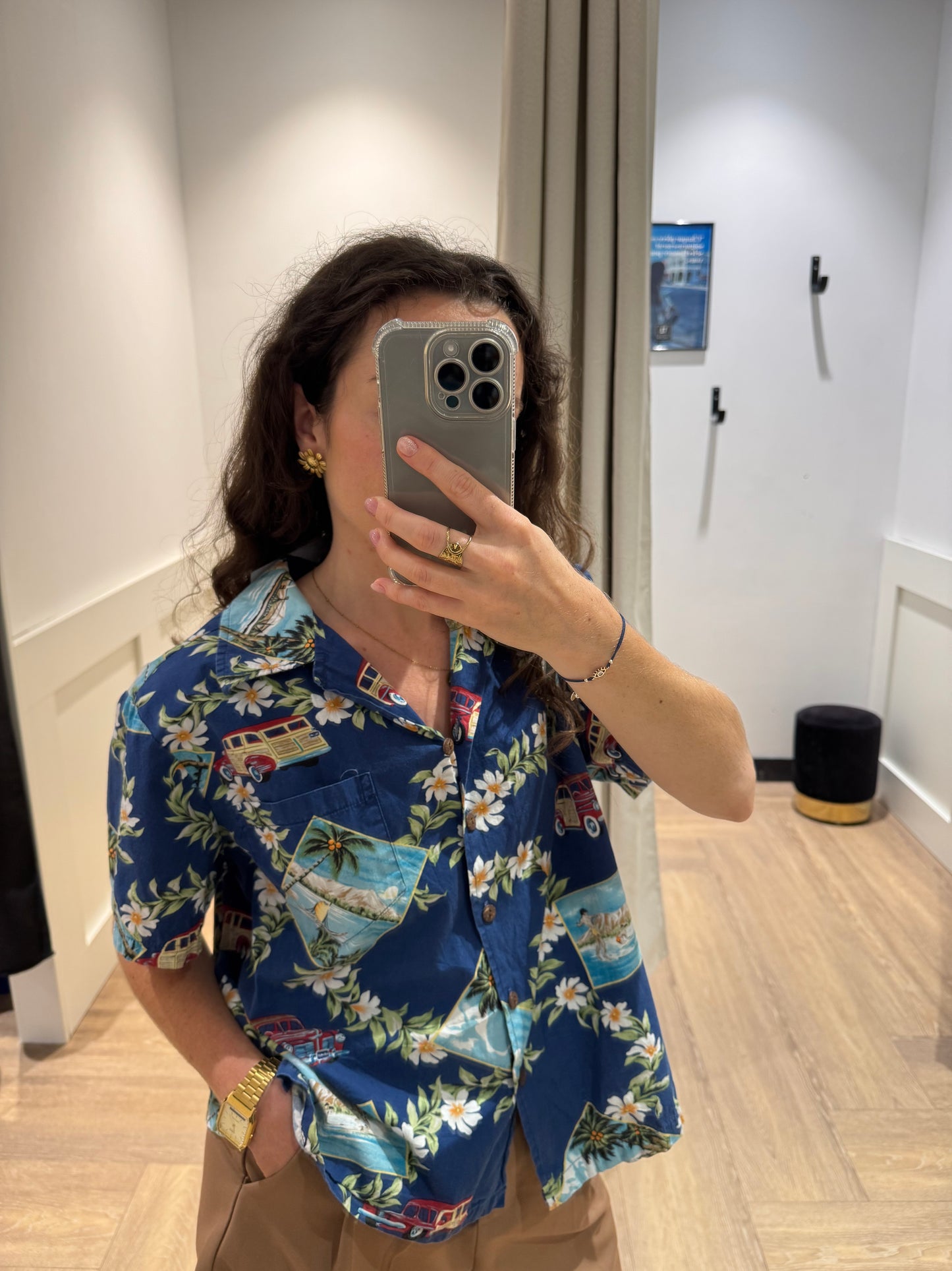 Chemise à fleurs hawaïennes L