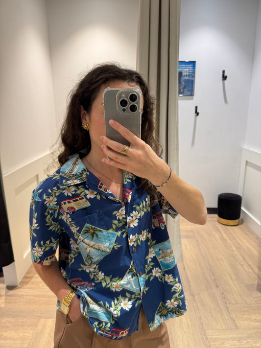 Chemise à fleurs hawaïennes L