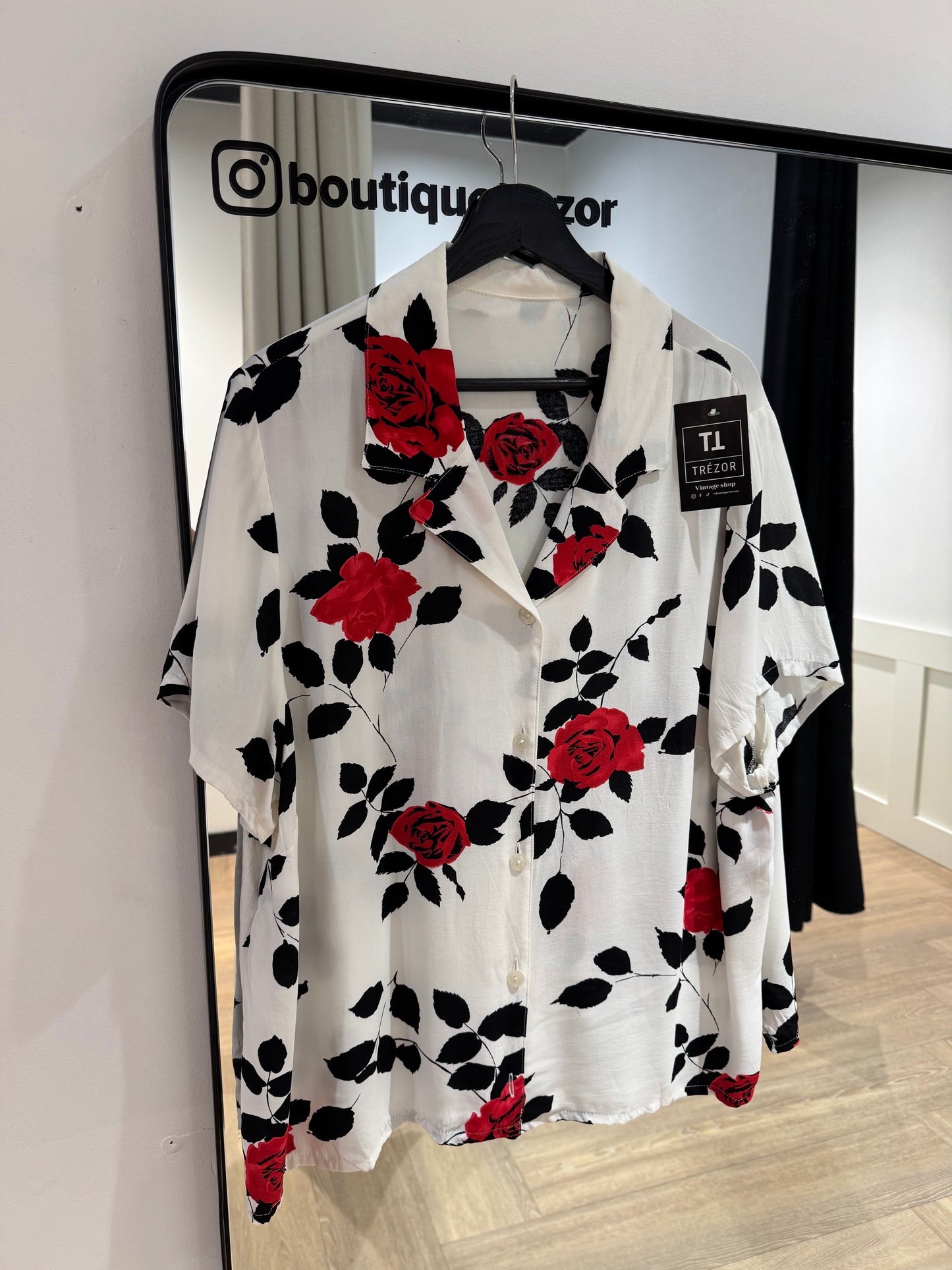 Blouse à fleurs 3XL