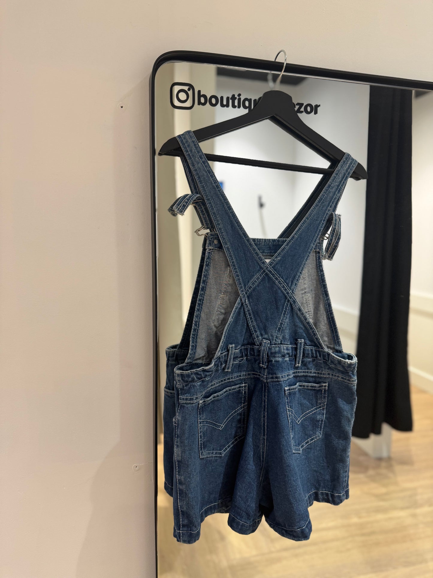 Salopette short en jean M