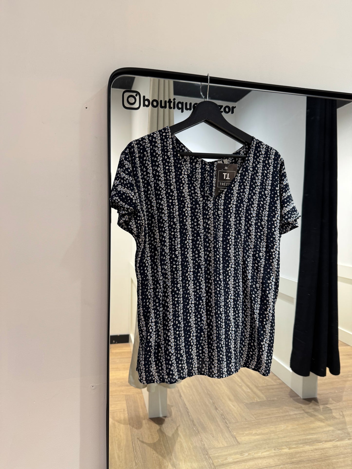 Blouse fluide à fleurs M