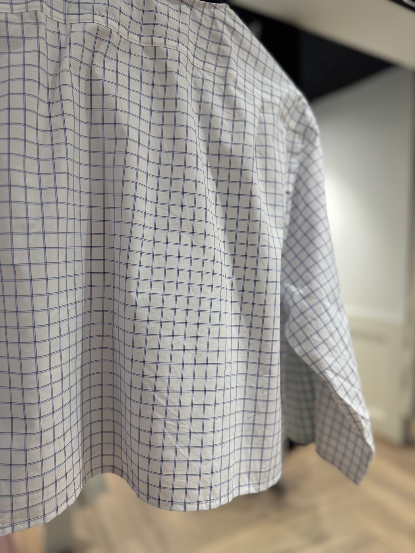 Chemise upcyclée Tommy Hilfiger à carreaux M