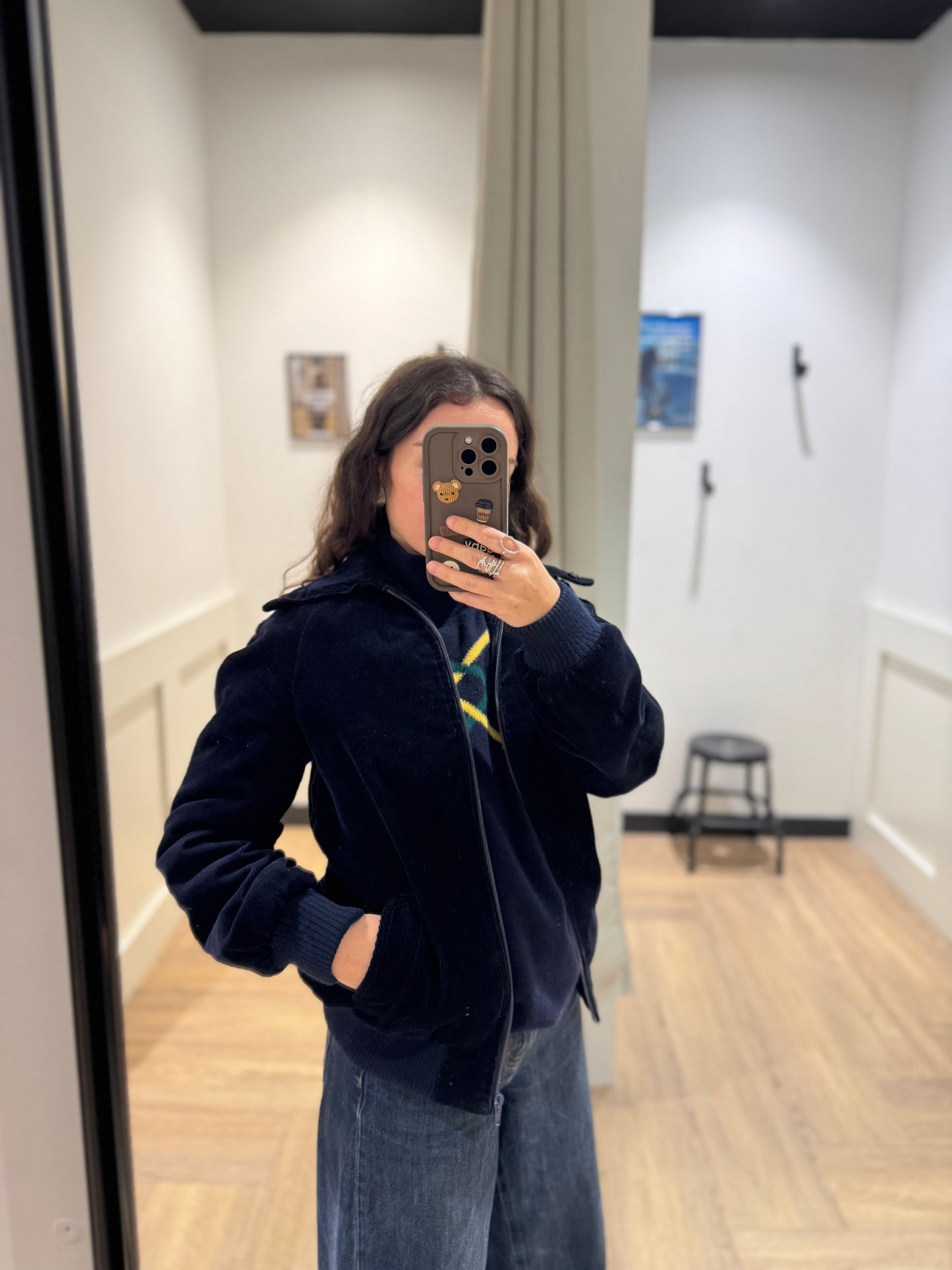 Veste bomber en velours XS