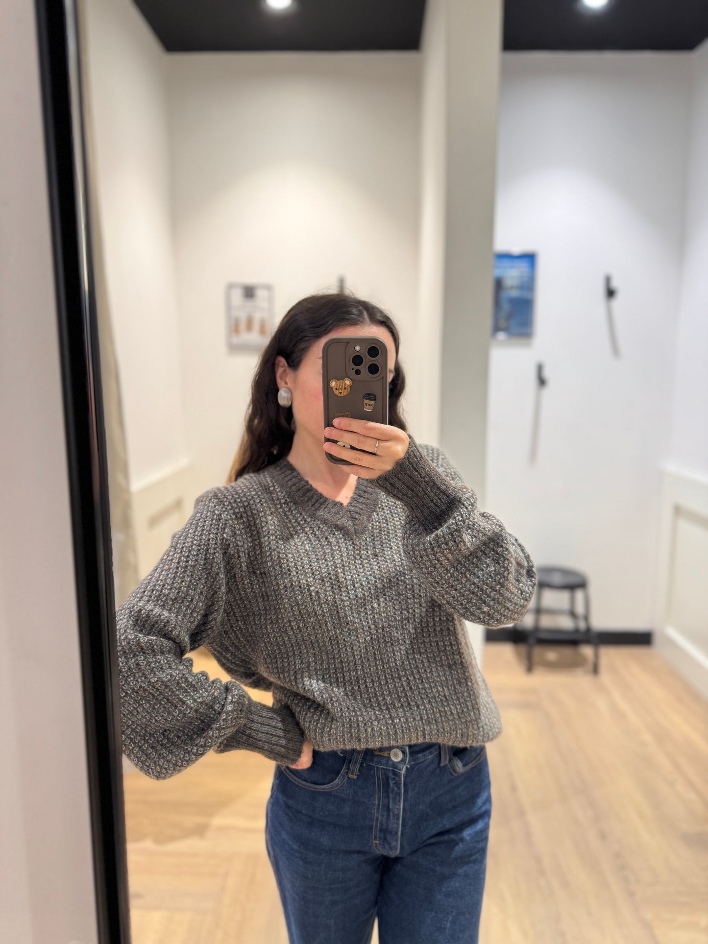 Pull d’hiver vintage M