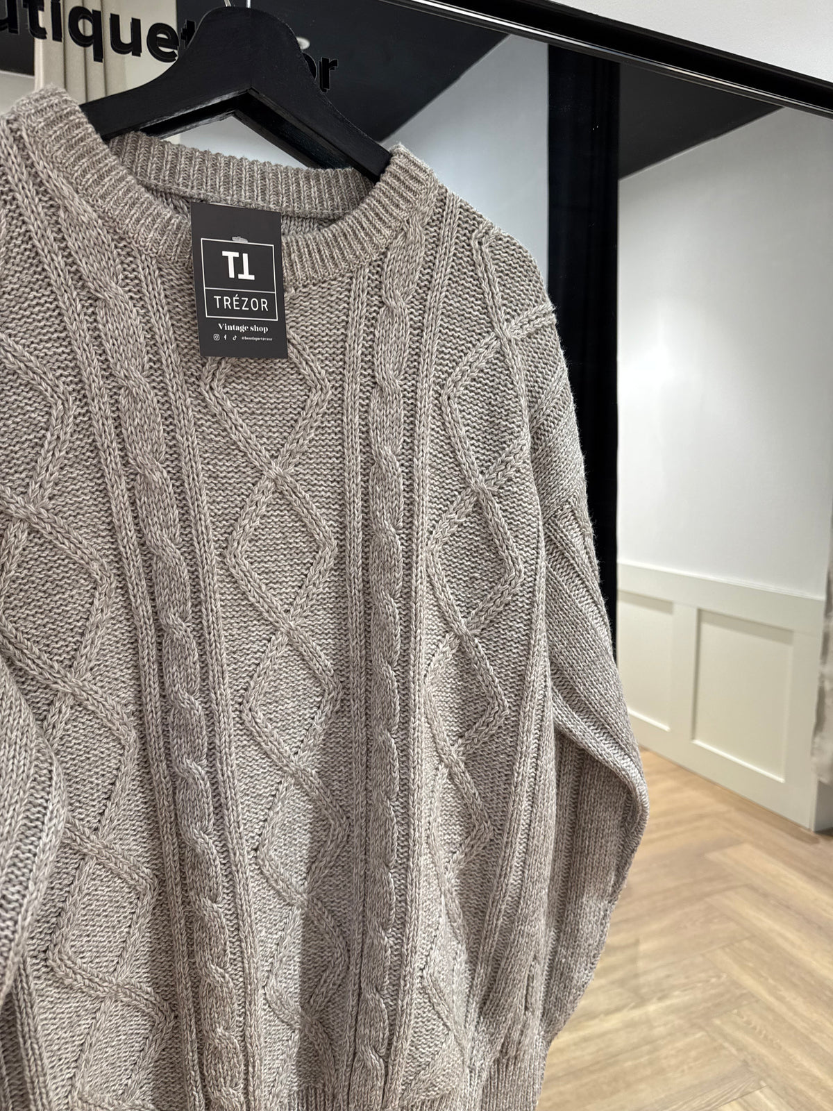 Pull vintage torsadé L