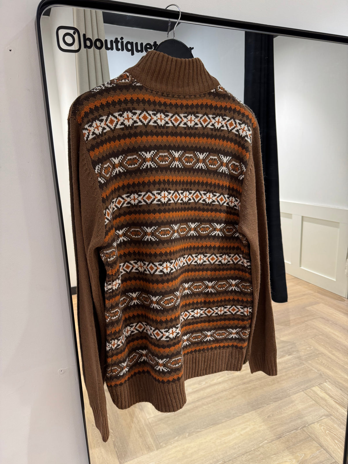 Pull mixte à motifs L