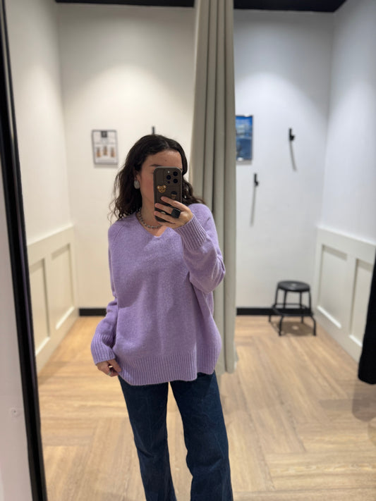 Pull en cachemire col V M