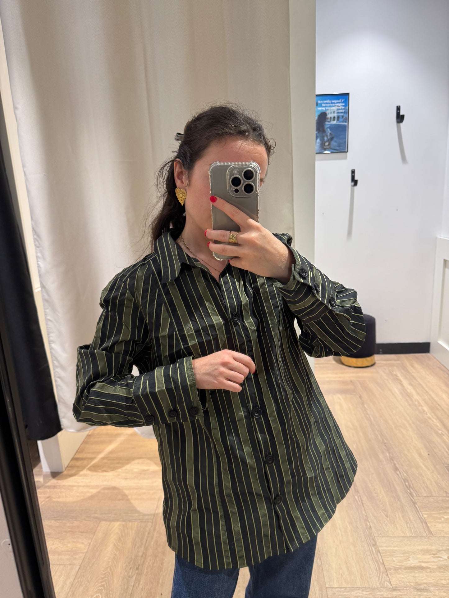 Chemisier satiné Y2K XL