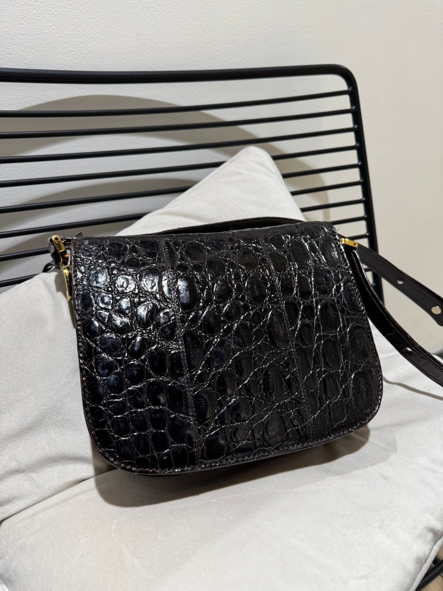 Sac vintage croco