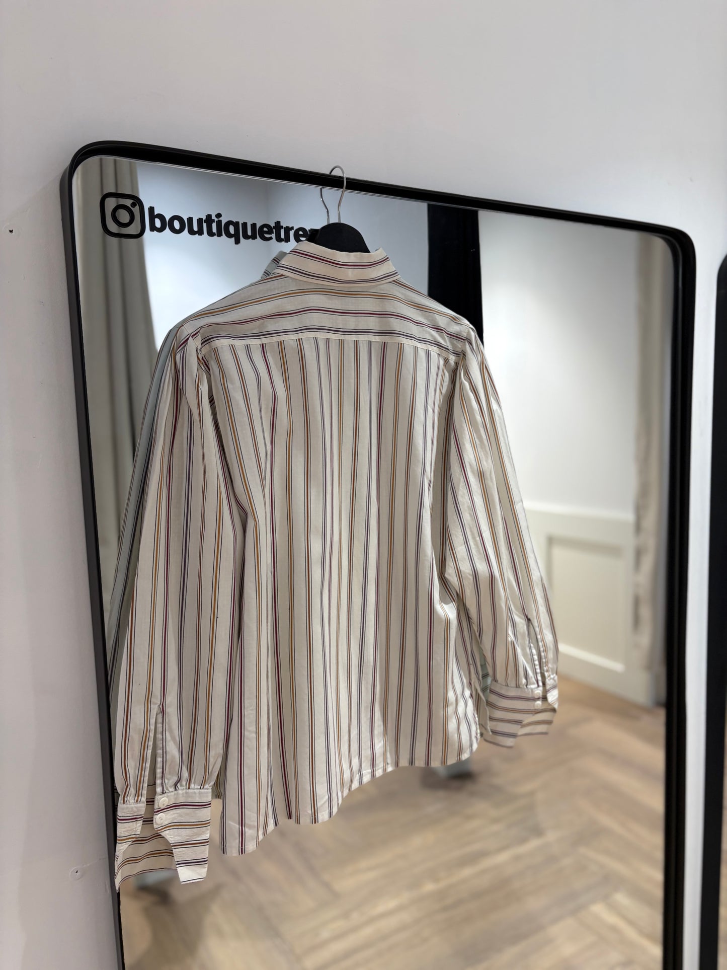 Chemise à rayures vintage M