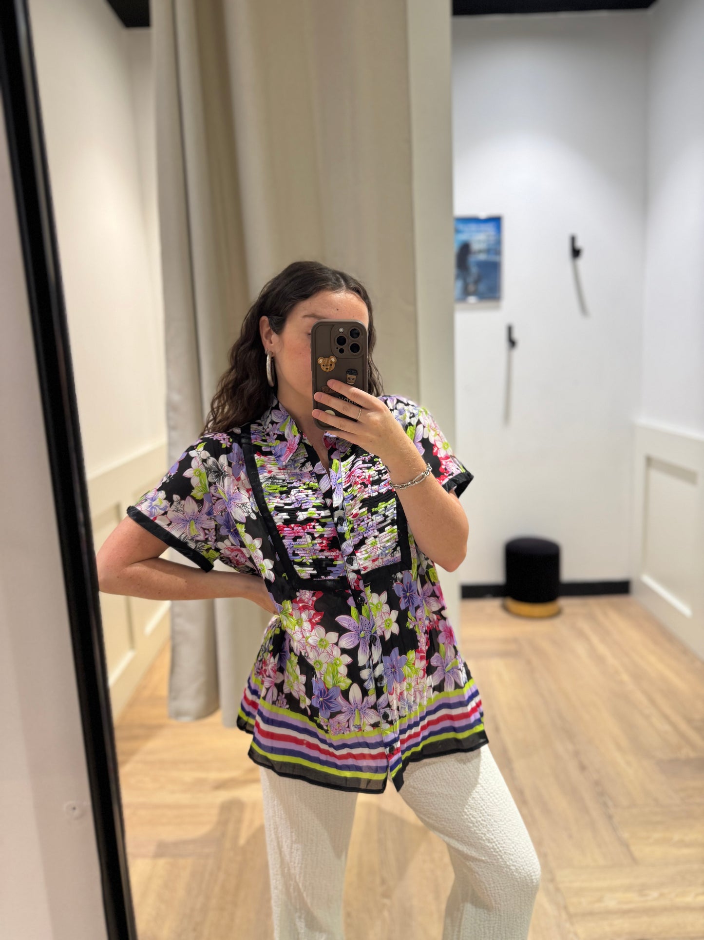 Blouse légère à fleurs XL