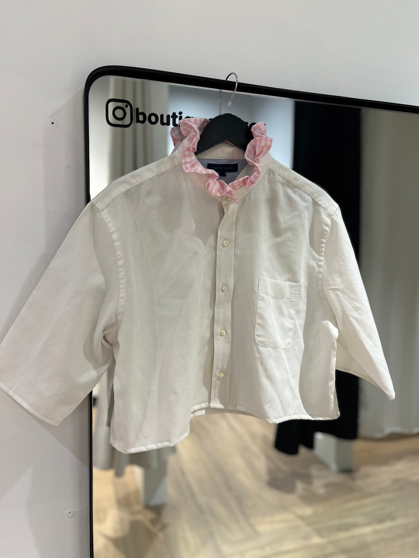 Chemise upcyclée Tommy Hilfiger S