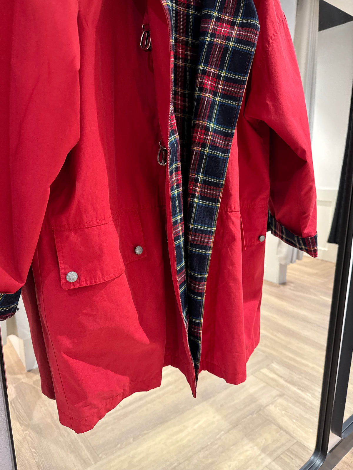 Manteau vintage rouge L