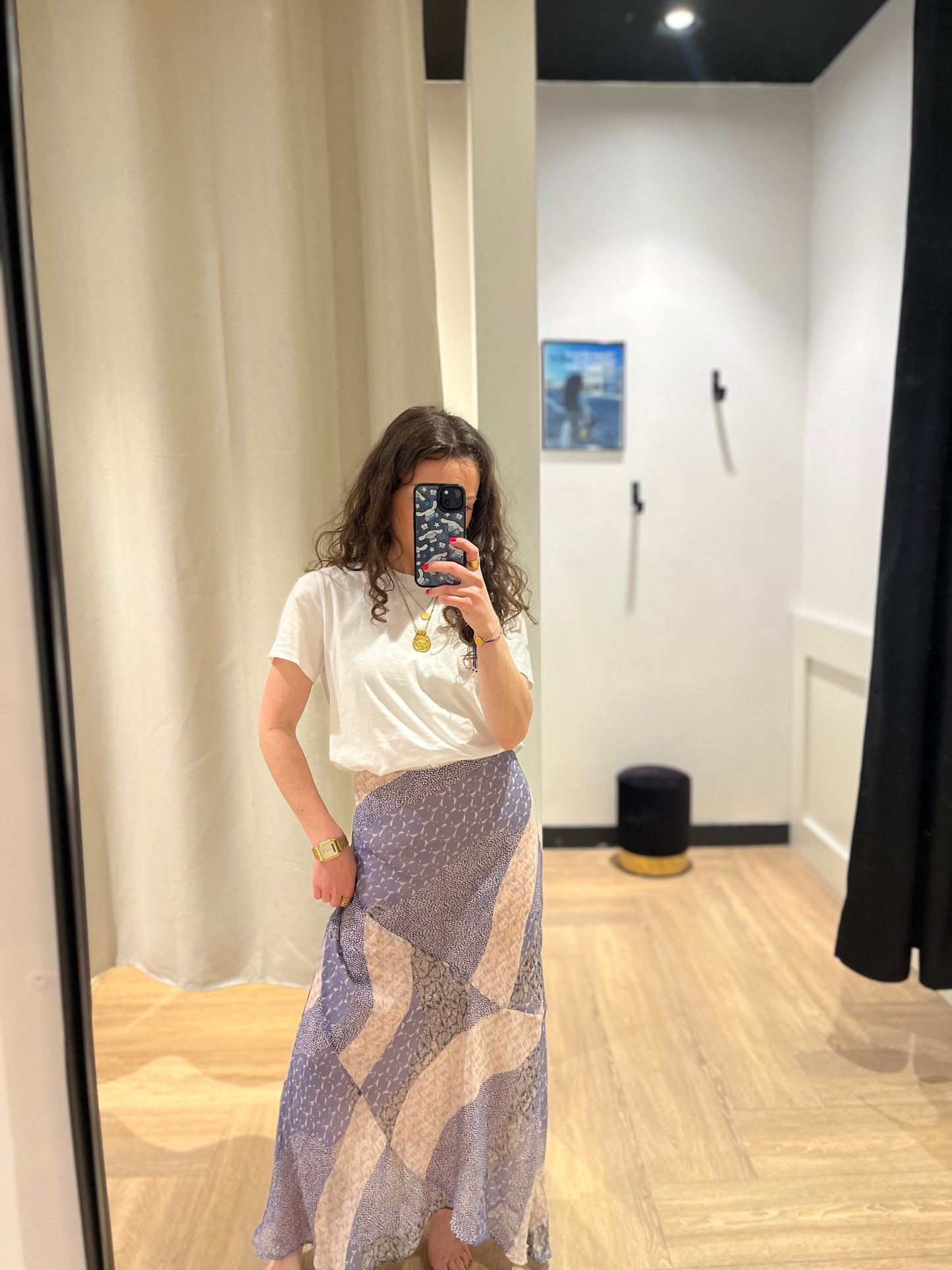Jupe longue à motifs L