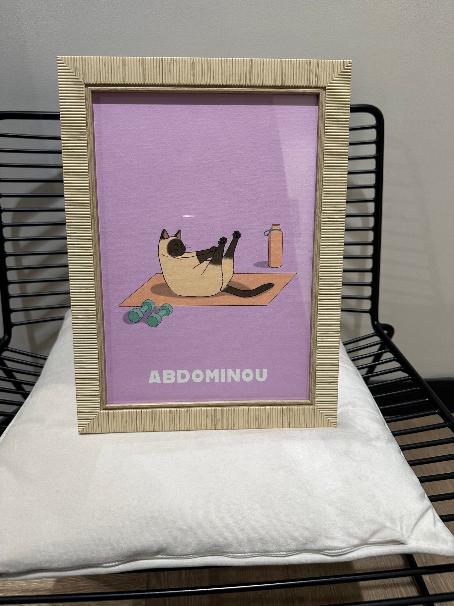 Affiche A4 Abdominou Atelier Chatmallow