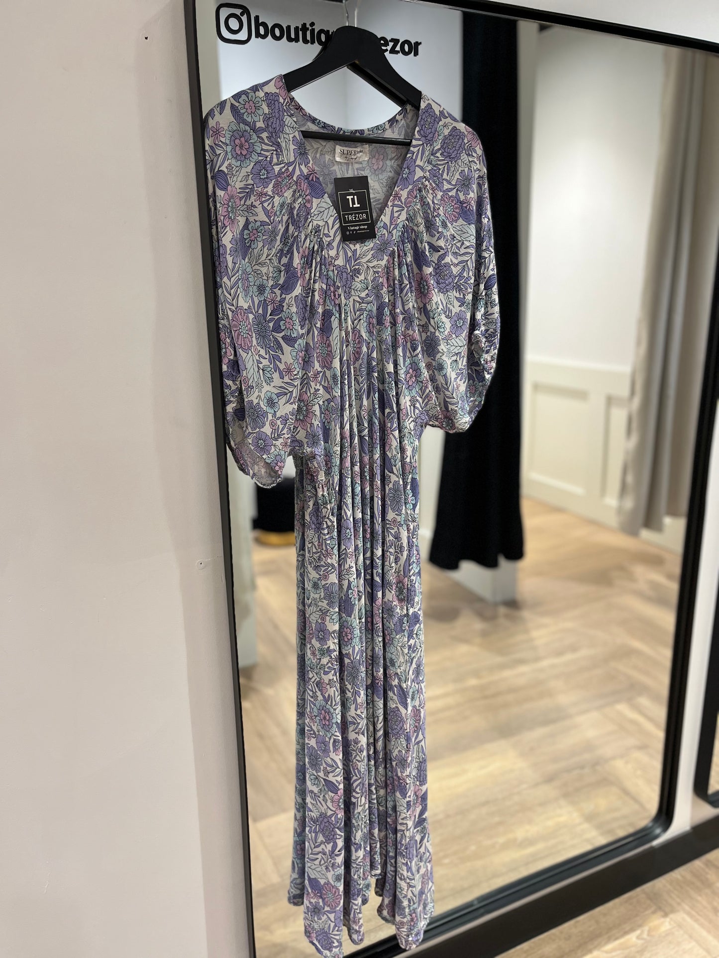 Robe longue à motifs L