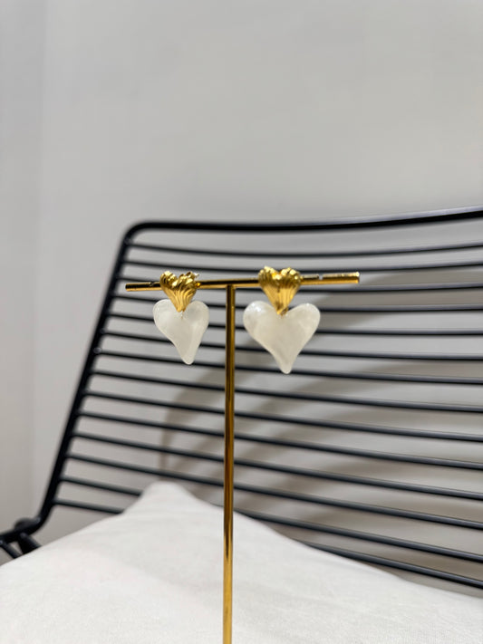 Boucles d’oreille coeur