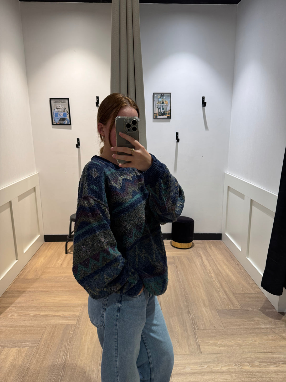 Pull en laine vintage XL