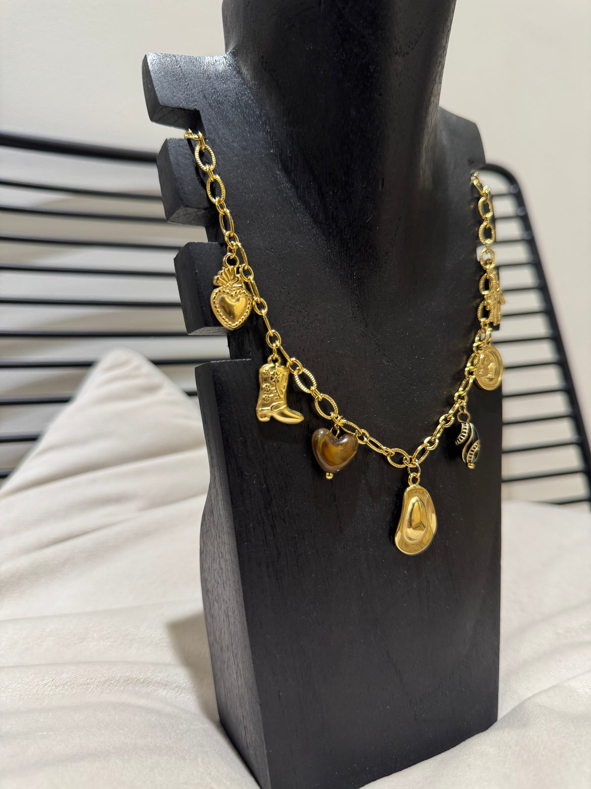Collier à breloques en acier inoxydable