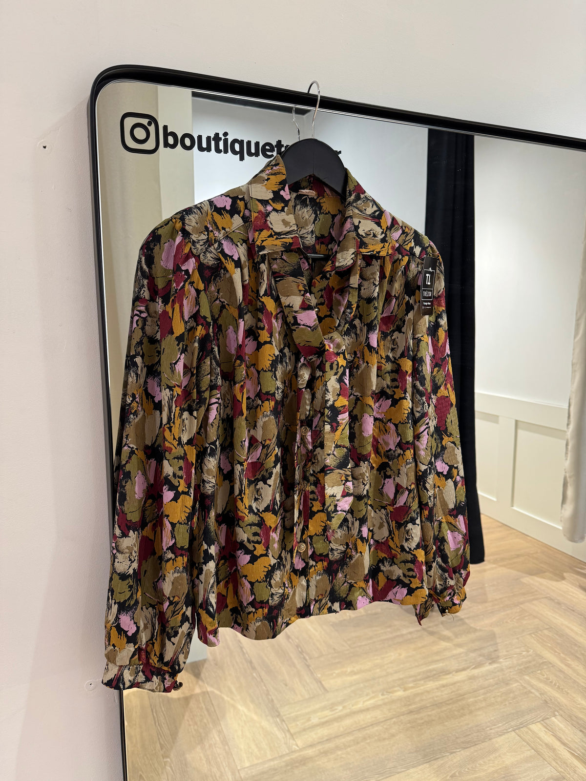 Blouse vintage à motifs M