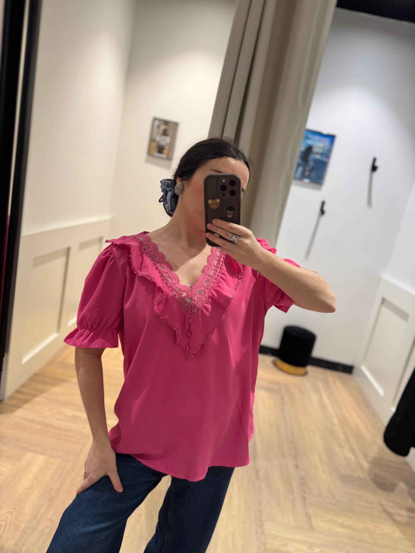 Blouse à volants L