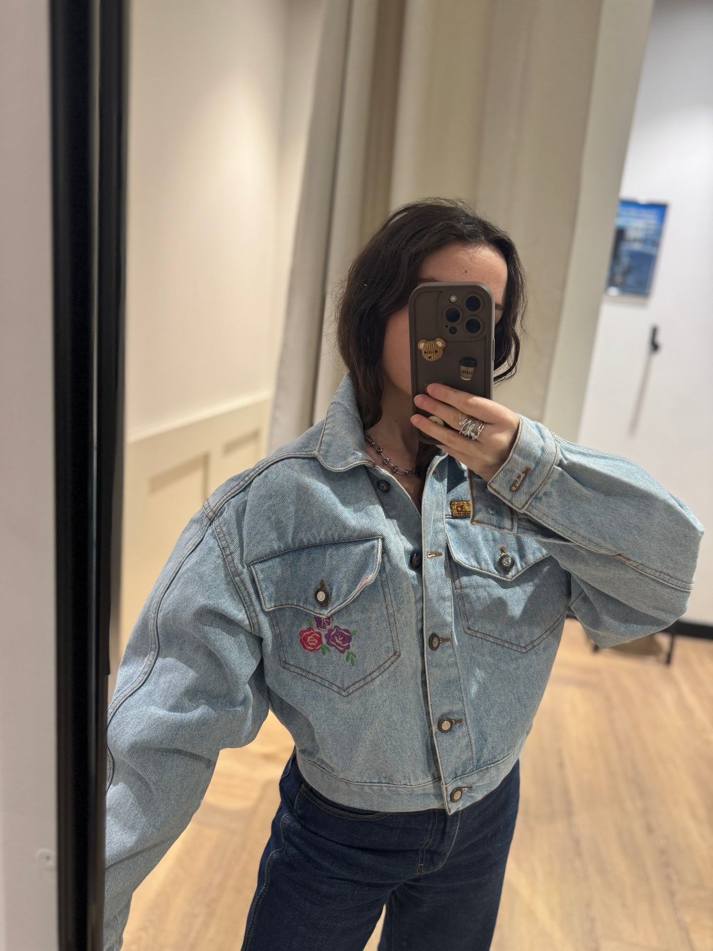 Veste en jean vintage courte M/L