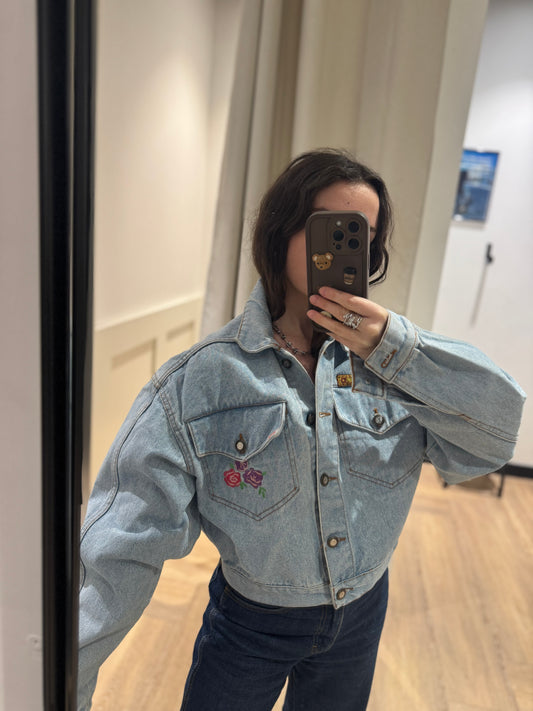 Veste en jean vintage courte M/L