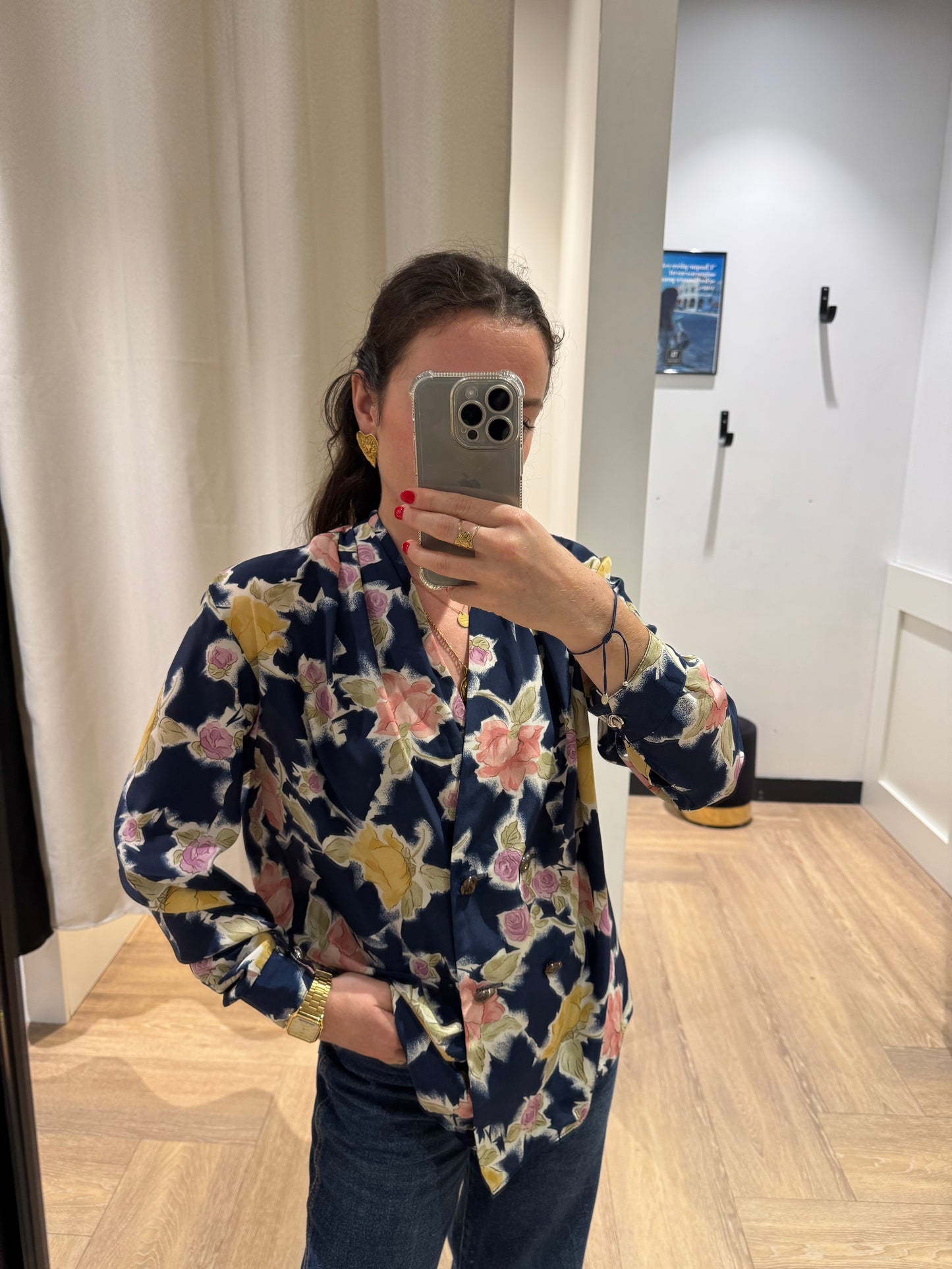 Blouse à fleurs M