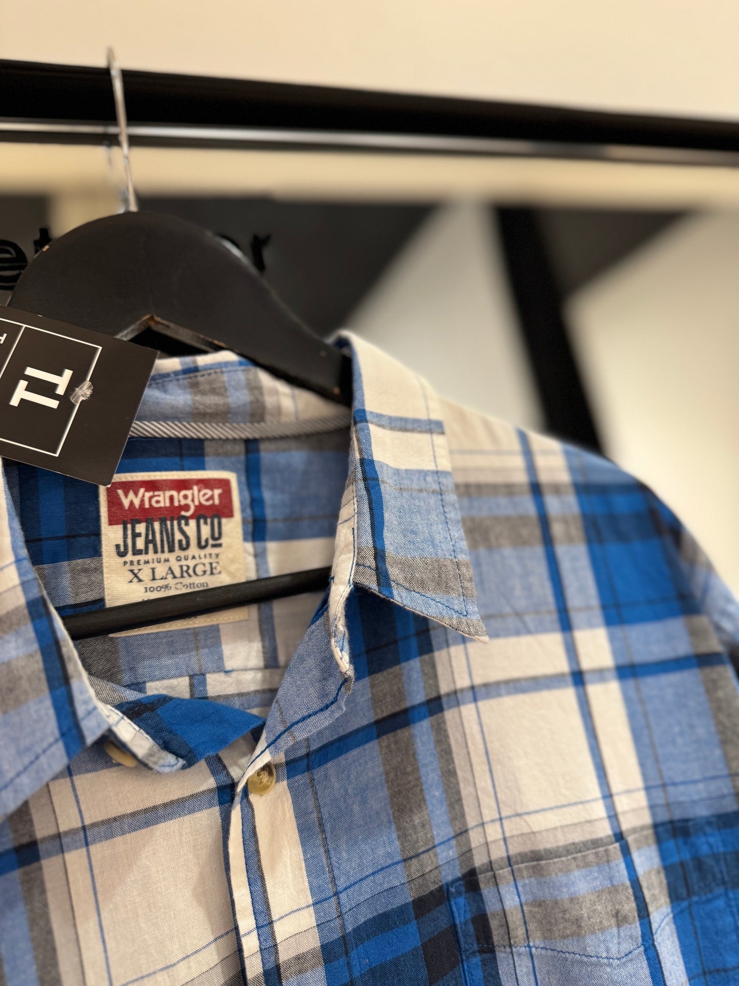 Chemise Wrangler à carreaux XL