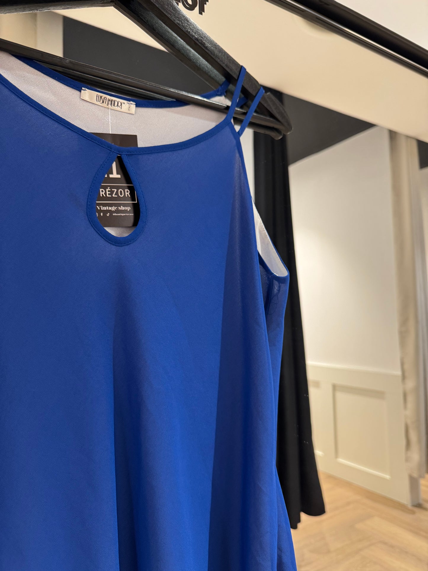 Débardeur vintage bleu M